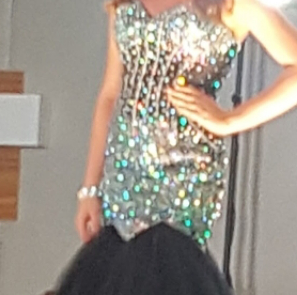 Womens Rhinestone Prom/ Pageant Dress - Picture 5 of 6